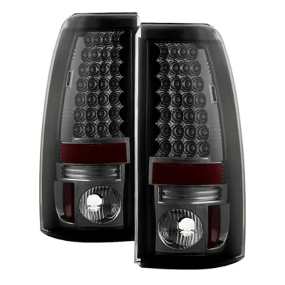 Fits Chevy Silverado 1500/2500 99-02 (Not Fit Stepside) / GMC Sierra 1500/2500/3500 99-06 and 2007 Sierra Classic LED Tail Lights - Smoke