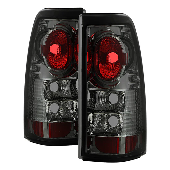 Fits Chevy Silverado 1500/2500 99-02 (Not Fit Stepside) / GMC Sierra 1500/2500/3500 99-06 and 2007 Sierra Classic Euro Style Tail Lights - Smoke