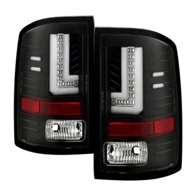Fits ( Spyder ) GMC Sierra 1500 14-18 2500HD/3500HD 15-19 (Not compatible on 2016 models w/factory LED tail lights or 3500 HD Dually Models) LED Tail Lights - Black