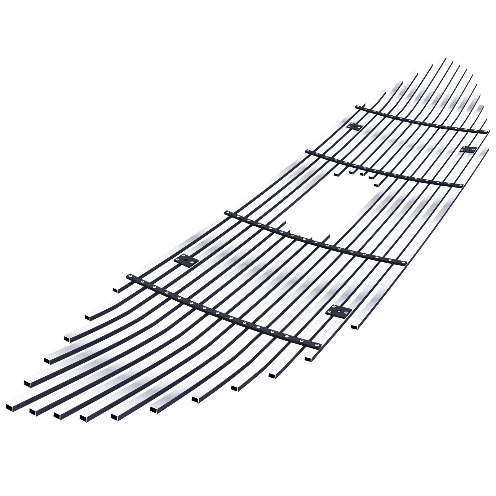 Fits 2019-2022 Ford Edge ST&ST-Line/2023-2024 Ford Edge SE&SEL&ST&ST-Line Main Upper Stainless Steel Billet Grille - Image 2