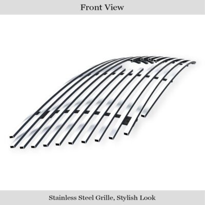 Fits 1999-2002 Ford Expedition With Logo Show Main Upper Stainless Steel Billet Grille