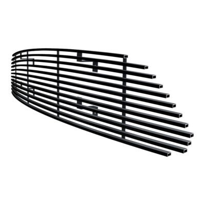 Fits 2015-2017 Ford Mustang GT V8 Main Upper Black Stainless Steel Billet Grille