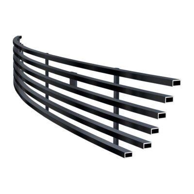 Fits 2015-2017 Ford Mustang GT V8 Lower Bumper Black Stainless Steel Billet Grille