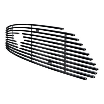 Fits 2015-2017 Ford Mustang Only for V6 Base models with logo show Main Upper Black Stainless Steel Billet Grille