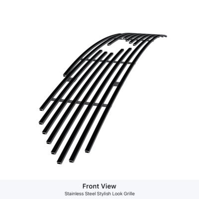 Fits 2018-2022 Ford Mustang Only for EcoBoost models with logo show Main Upper Black Stainless Steel Billet Grille