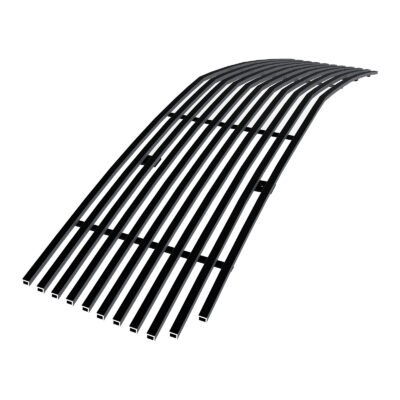 Fits 2005-2009 Ford Mustang V6 Except Pony Package Main Upper Black Stainless Steel Billet Grille