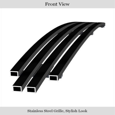 Fits 1999-2004 Ford Mustang GT V8 Hood Scoop Hood Scoop Black Stainless Steel Billet Grille