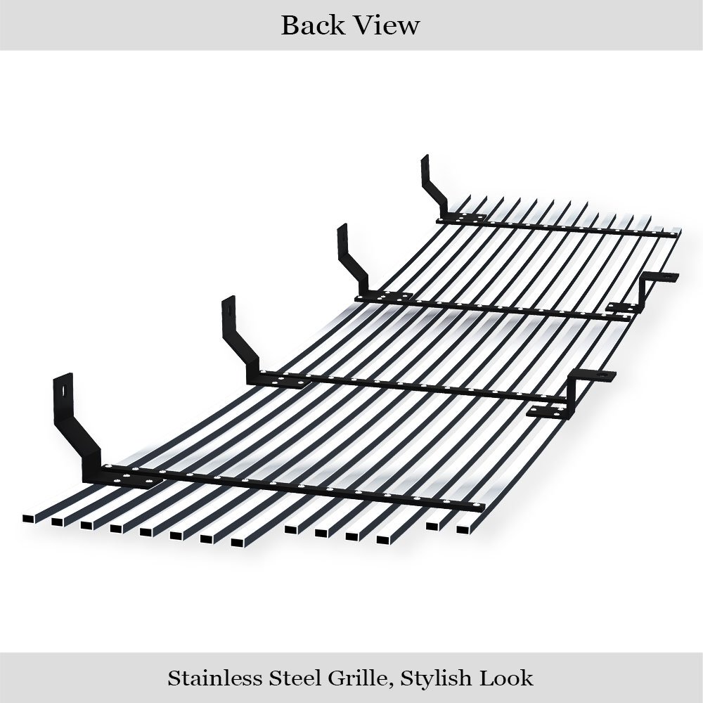 Fits 2001-2003 Ford Ranger Edge /2001-2003 Ford Ranger XLT 4WD Open Across The Top Main Upper Stainless Steel Billet Grille - Image 2