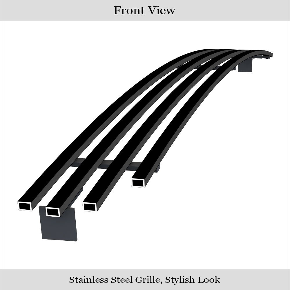 Fits 1999-2004 Ford Mustang Lower Bumper Black Stainless Steel Billet Grille