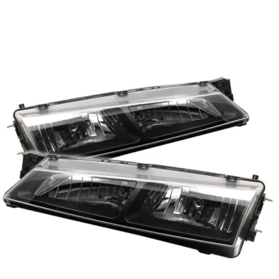 Fits ( Spyder Signature ) Nissan 240SX 97-98 Crystal Headlights - Black