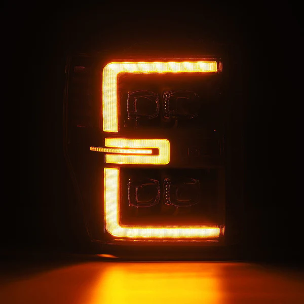 Fits 08-10 Ford Super Duty/Excursion NOVA-Series LED Projector Headlights Black - Image 2