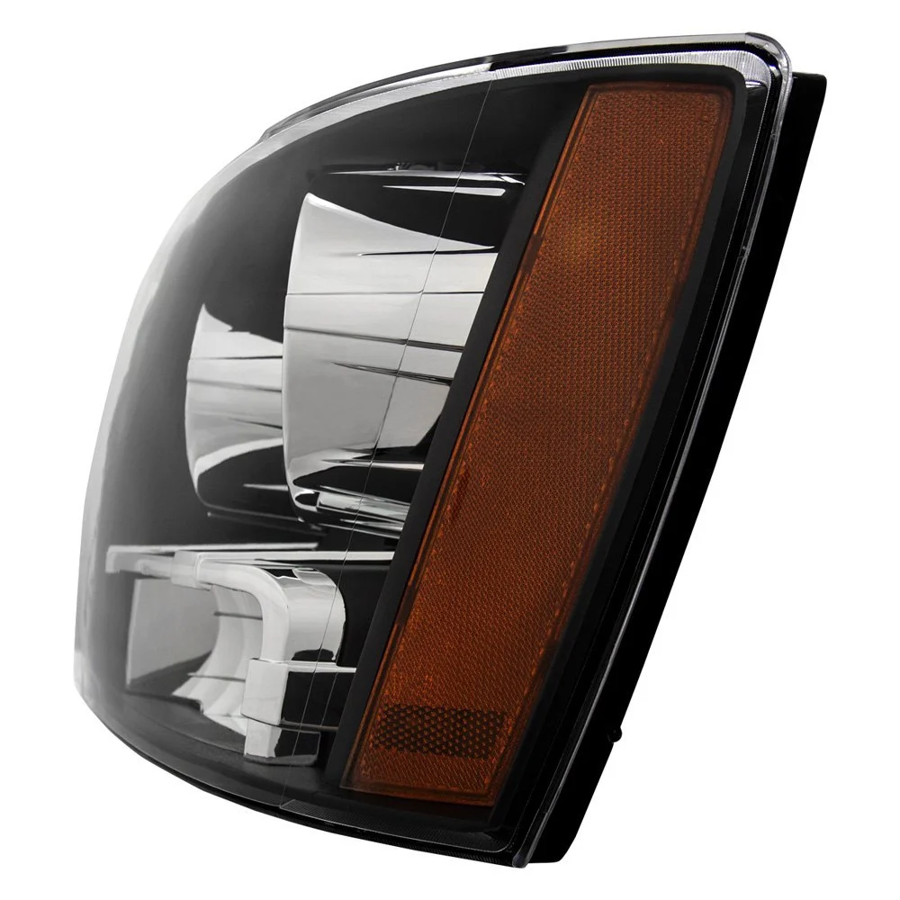 Fits CHEVY TAHOE/ SUBURBAN 07-14 / AVALANCHE 07-13 CRYSTAL HEADLIGHTS BLACK - Image 2