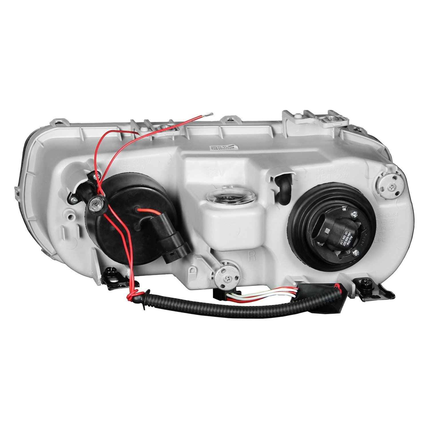 Fits ACURA INTEGRA 94-97 PROJECTOR HALO HEADLIGHTS BLACK - Image 3