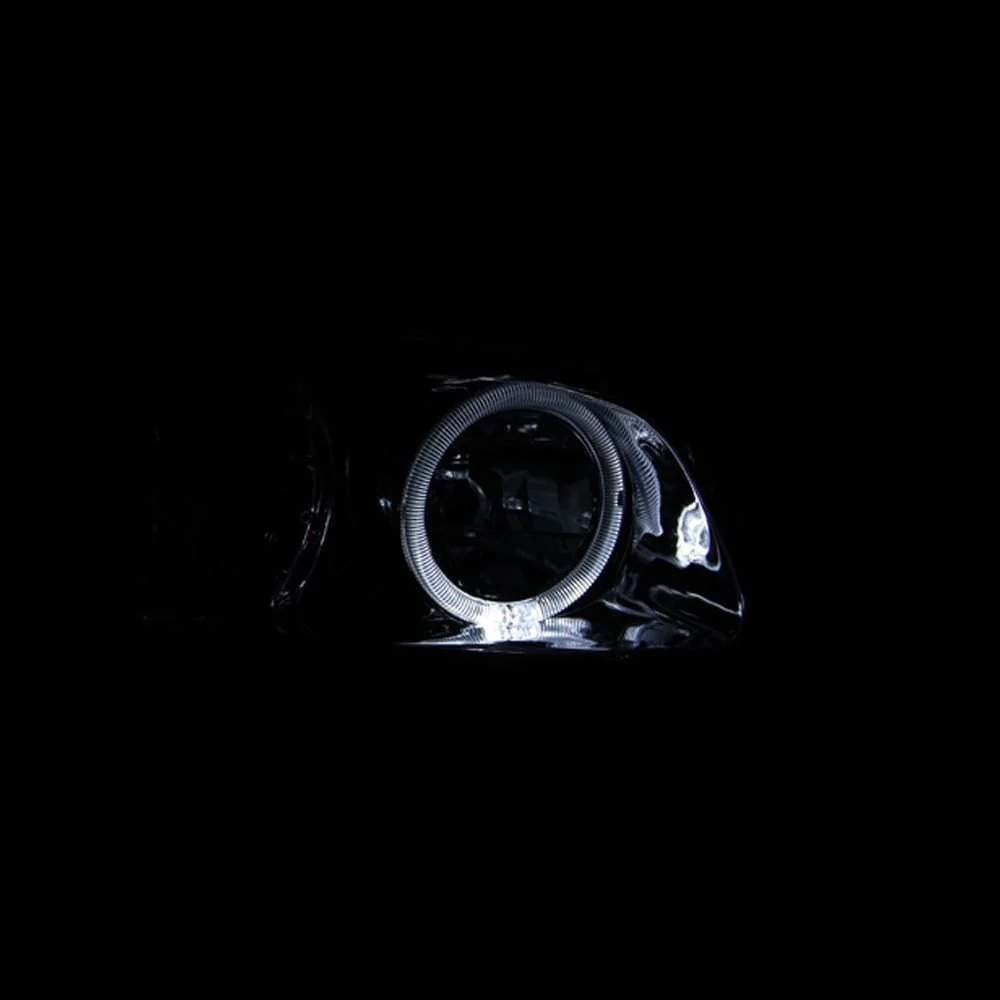 Fits TOYOTA CAMRY 00-01 4DR CRYSTAL HALO HEADLIGHTS CHROME - Image 2