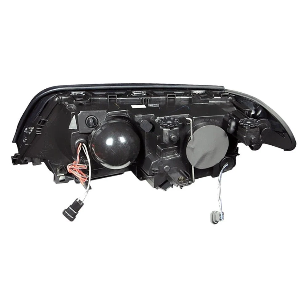 Fits BMW 3 SERIES E46 99-01 4DR PROJECTOR HALO HEADLIGHTS BLACK W/ CORNER LIGHT 2PC - Image 3