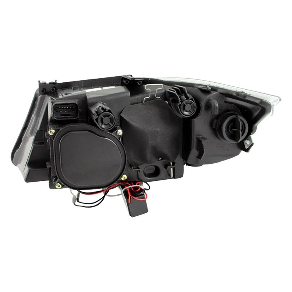Fits BMW 3 SERIES E90/E91 06-08 PROJECTOR HALO HEADLIGHTS BLACK W/ RX HALO AND LED BAR - Image 3