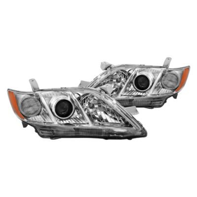 Fits TOYOTA CAMRY 07-09 PROJECTOR HEADLIGHTS CHROME (OE TYPE REPLACEMENT)