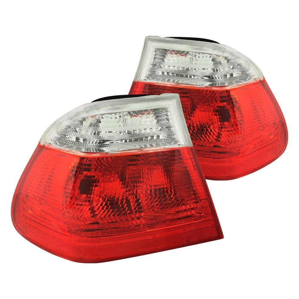 Fits BMW 3 SERIES E46 99-01 4DR TAIL LIGHTS RED/CLEAR