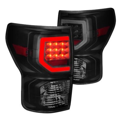 Fits TOYOTA TUNDRA 07-13 LED PLANK STYLE TAIL LIGHTS BLACK SMOKE LENS