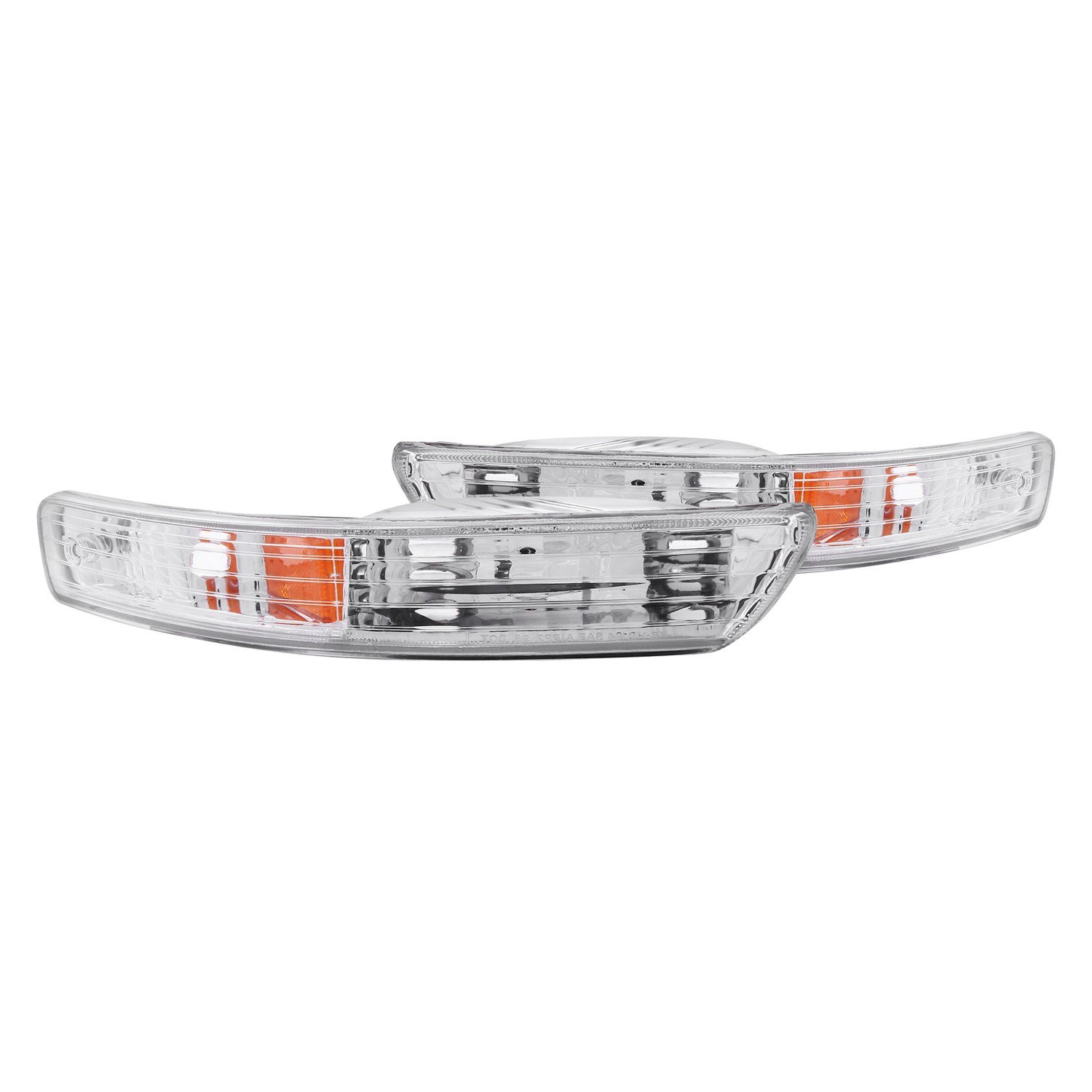 Fits ACURA INTEGRA 98-01 PARKING/SIGNAL LIGHTS CHROME AMBER