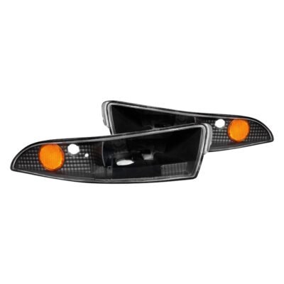 Fits CHEVY CAMARO 93-02 EURO PARKING/SIGNAL LIGHTS BLACK AMBER
