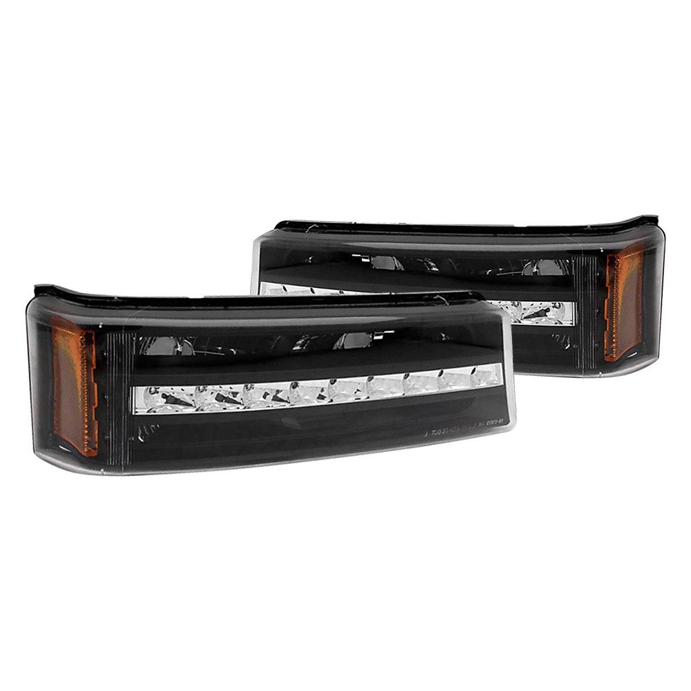 Fits CHEVY SILVERADO / AVALANCHE 03-06 LED PARKING/SIGNAL LIGHTS BLACK G2