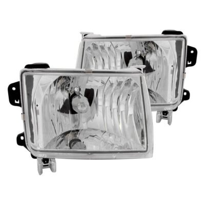 Fits NISSAN FRONTIER 98-00 / XTERRA 00-01 CRYSTAL HEADLIGHTS CHROME