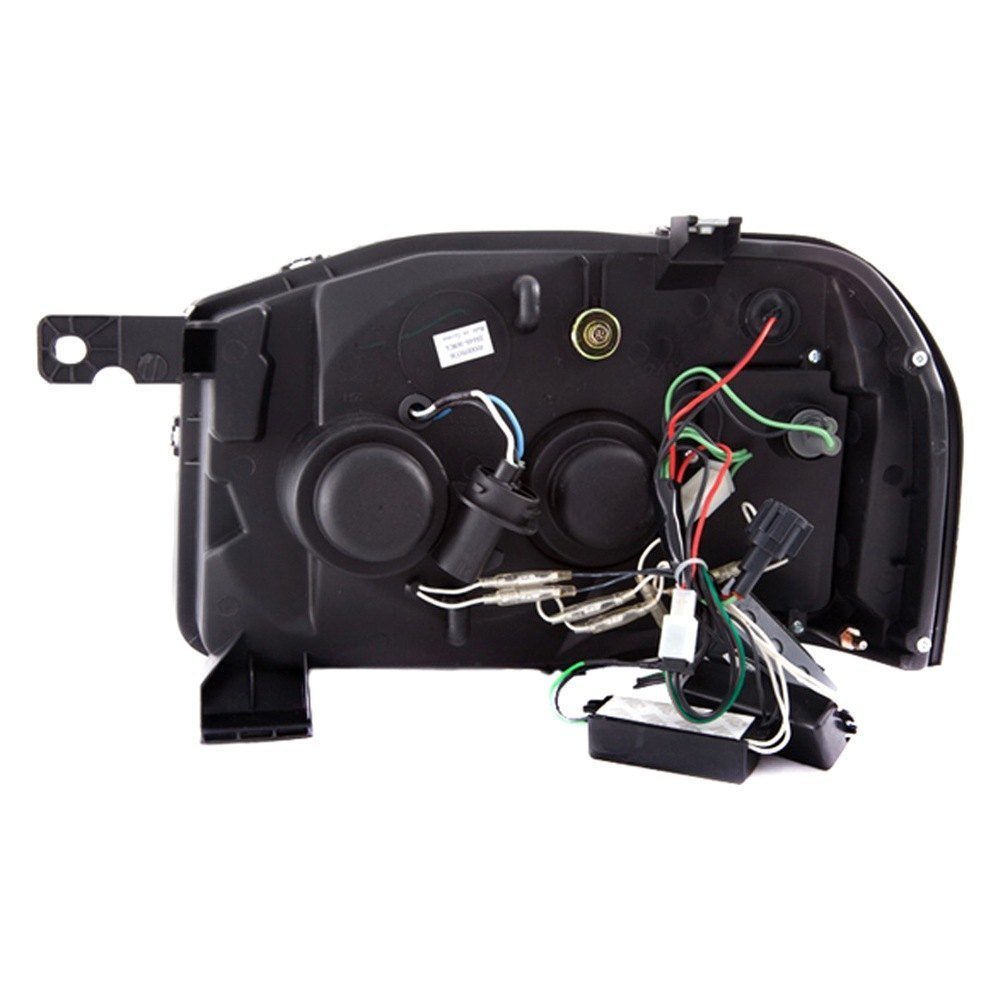 Fits NISSAN FRONTIER 01-04 PROJECTOR HALO HEADLIGHTS BLACK W/ LED SIGNAL & RX HALO - Image 3