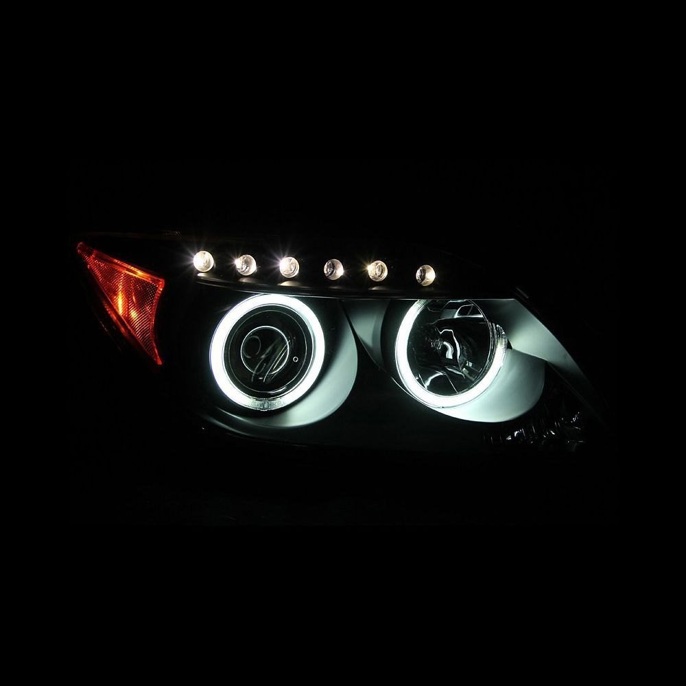 Fits SCION TC 05-10 PROJECTOR HEADLIGHTS BLACK W/ RX HALO - Image 2