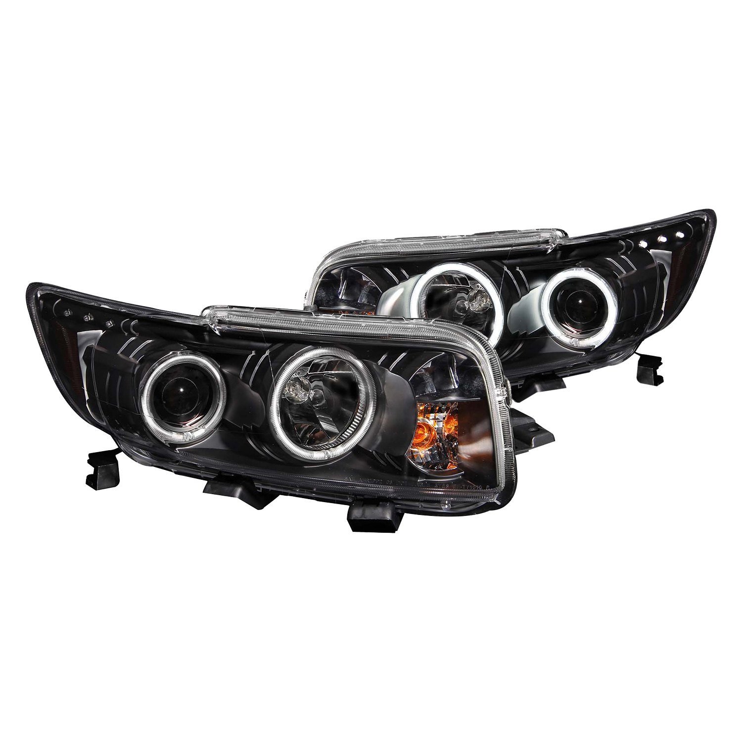 Fits SCION XB 08-10 PROJECTOR HEADLIGHTS BLACK W/ RX HALO