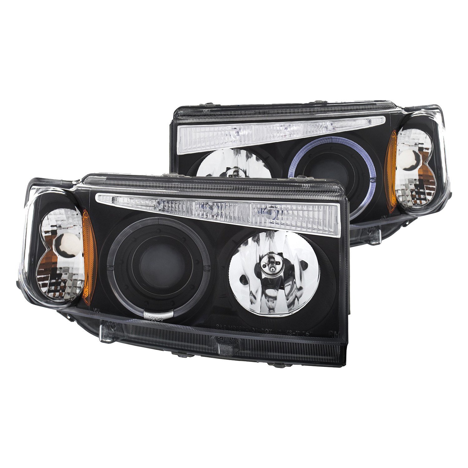 Fits SCION XB 04-07 PROJECTOR HALO HEADLIGHTS BLACK