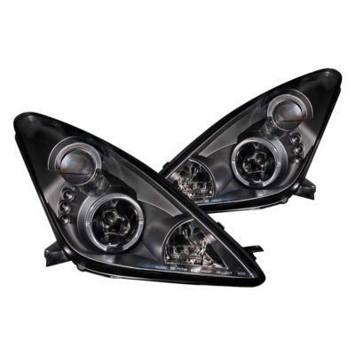 Fits TOYOTA CELICA 00-05 PROJECTOR HEADLIGHTS HALO BLACK (NOT FOR HID MODEL)