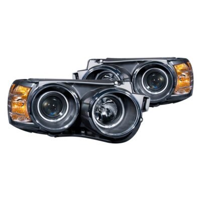 Fits CHEVY SONIC 12-15 4DR/HATCHBACK PROJECTOR HALO HEADLIGHTS BLACK W/ RX HALO