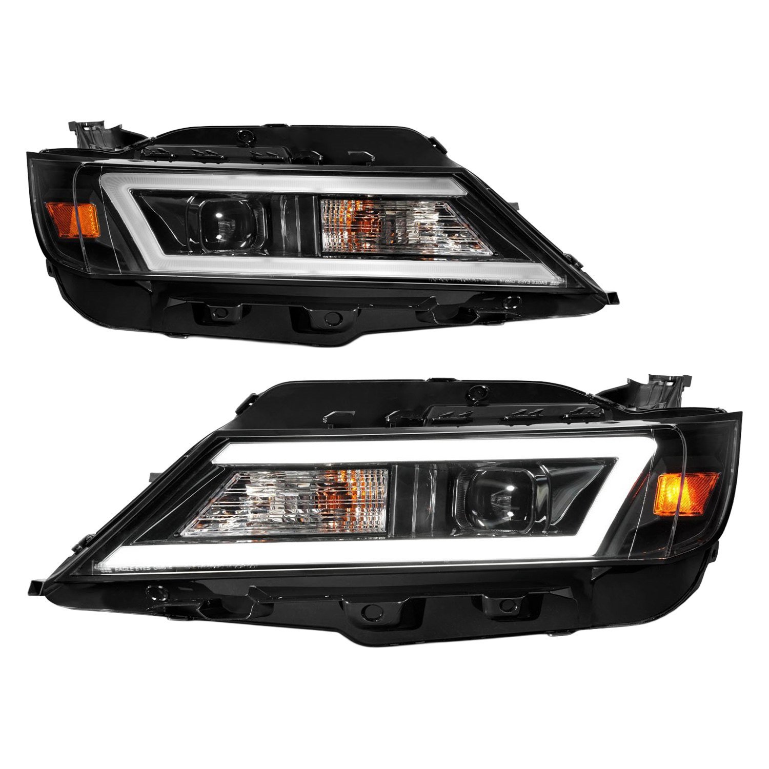 Fits CHEVY IMPALA 14-20 PROJECTOR LIGHT BAR STYLE HEADLIGHTS BLACK (FOR HALOGEN MODELS ONLY) - Image 5