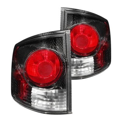 Fits CHEVY S-10 / GMC SONOMA 94-04 TAIL LIGHTS 3D STYLE CARBON CLEAR LENS