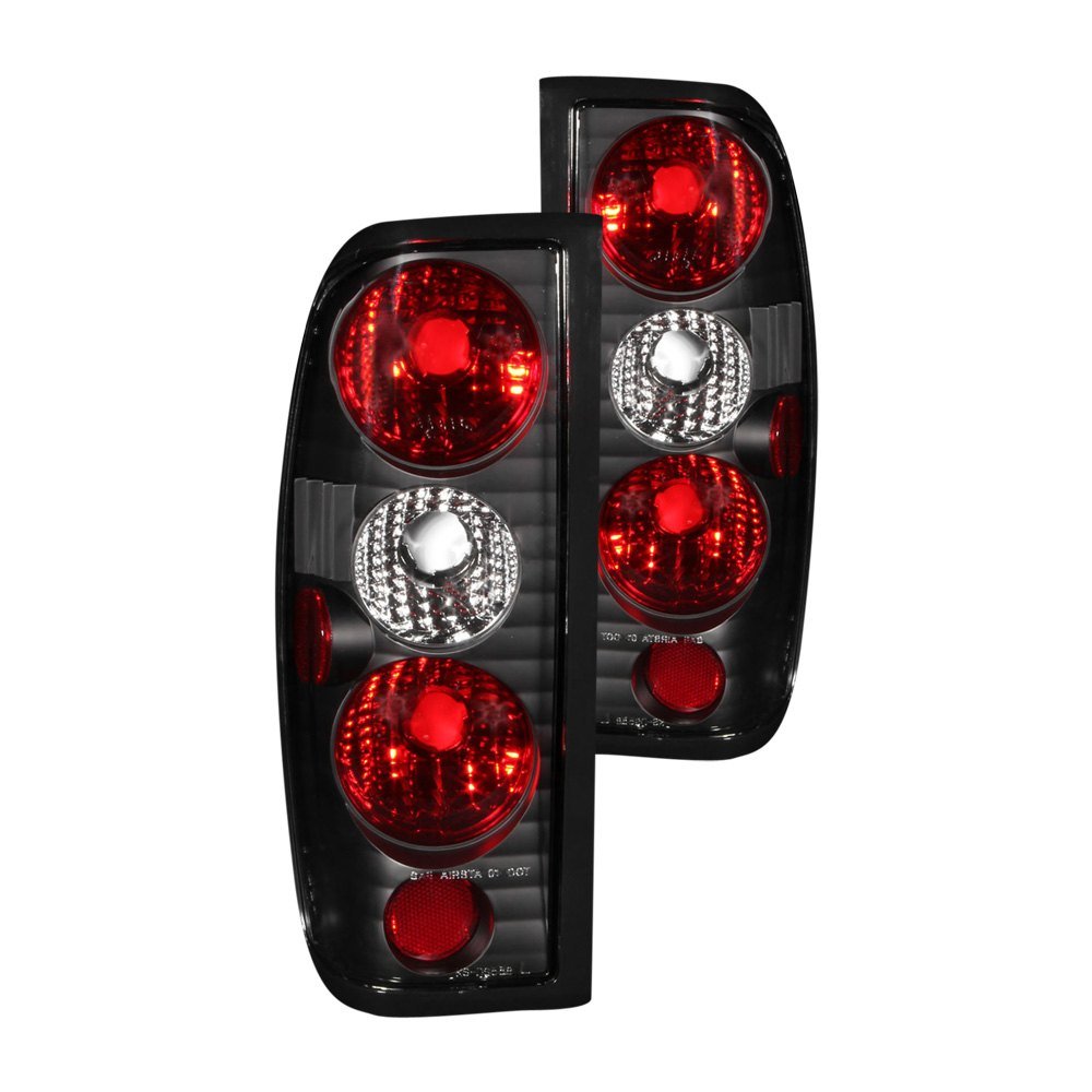 Fits NISSAN FRONTIER 98-04 TAIL LIGHTS BLACK
