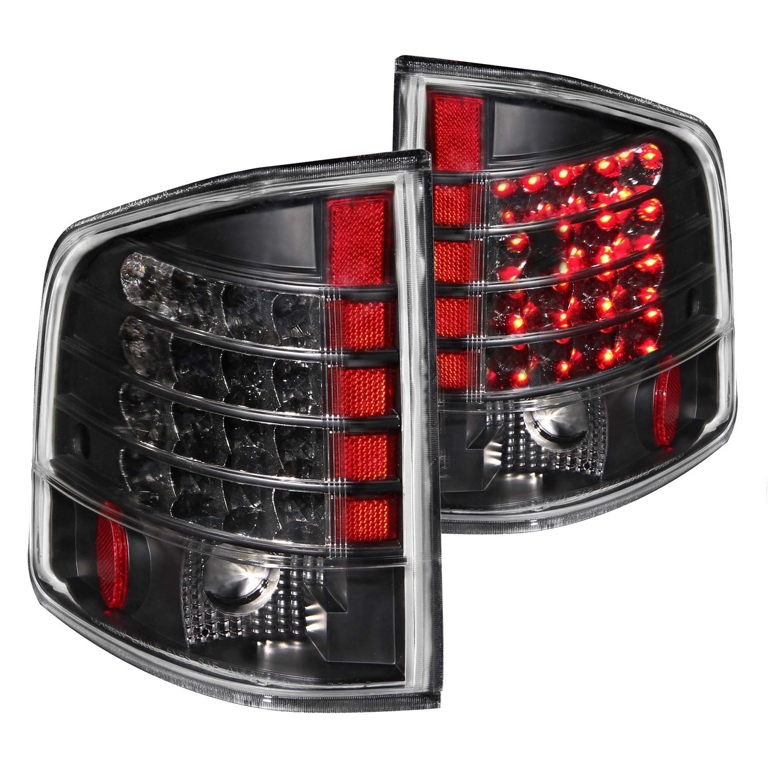 Fits CHEVY S-10 / GMC SONOMA 94-04 LED TAIL LIGHTS BLACK