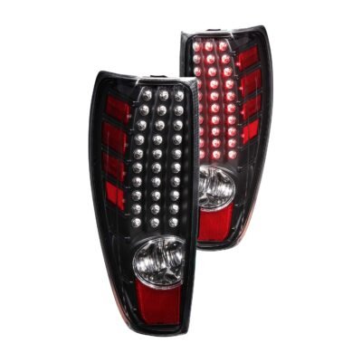 Fits CHEVY COLORADO / GMC CANYON 04-12 LED TAIL LIGHTS BLACK