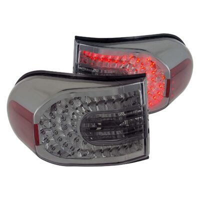 Fits TOYOTA FJ CRUISER 07-14 LED TAIL LIGHTS CHROME SMOKE LENS