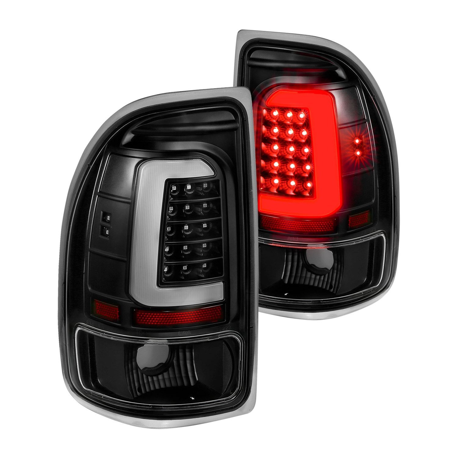 Fits DODGE DAKOTA 97-04 LED BAR STYLE TAIL LIGHTS BLACK