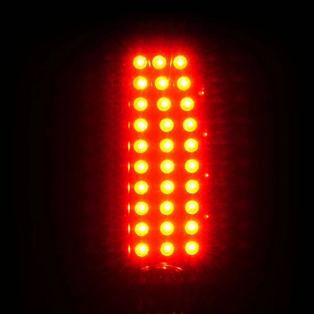 Fits CHEVY COLORADO 04-12 / GMC CANYON 04-12 LED TAIL LIGHTS BLACK CLEAR LENS - Image 3