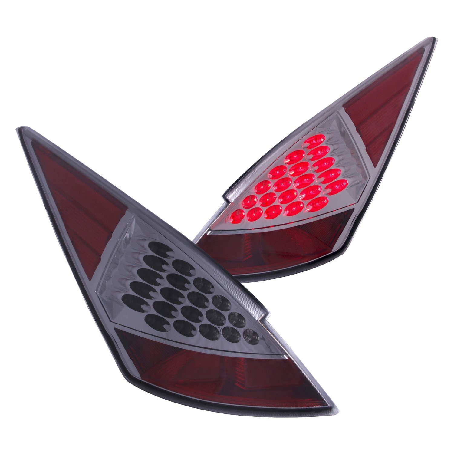 Fits NISSAN 350Z 03-05 LED TAIL LIGHTS BLACK SMOKE LENS