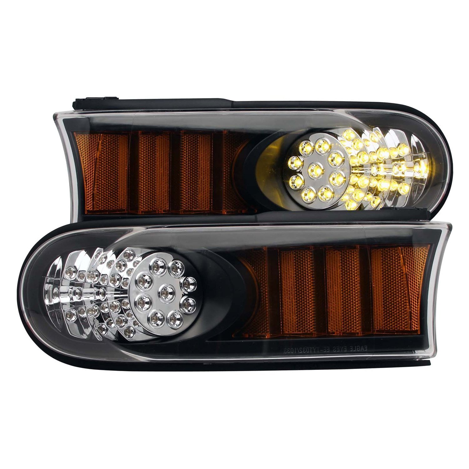 Fits TOYOTA FJ CRUISER 07-14 LED PARKING LIGHTS BLACK