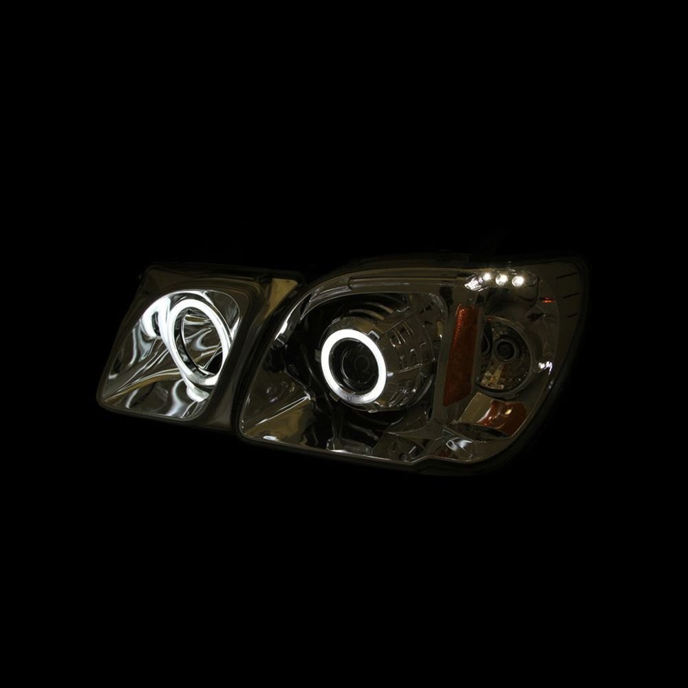 Fits LEXUS LX470 98-07 PROJECTOR HEADLIGHTS CHROME W/ RX HALO (NOT FOR FACTORY HID MODELS) - Image 2