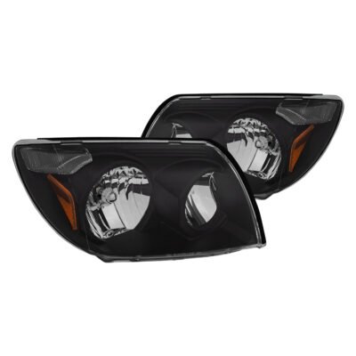 Fits TOYOTA 4RUNNER 03-05 CRYSTAL HEADLIGHTS BLACK