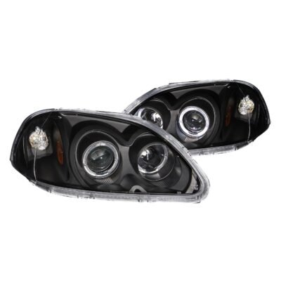 Fits HONDA CIVIC 96-98 PROJECTOR HALO HEADLIGHTS BLACK