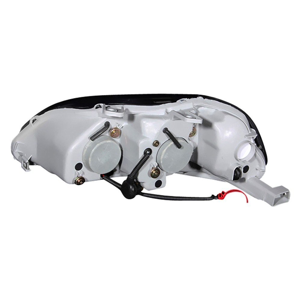 Fits HONDA CIVIC 96-98 PROJECTOR HALO HEADLIGHTS BLACK - Image 3