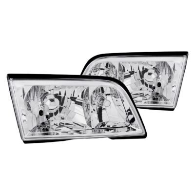 Fits MBZ C CLASS W202 94-00 4DR C220/C230/C280/C36/C43 CRYSTAL HEADLIGHTS CHROME