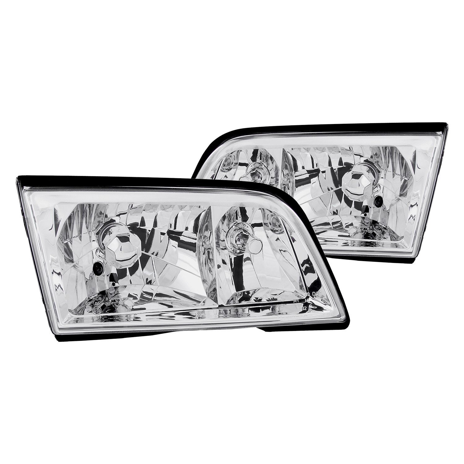 Fits MBZ C CLASS W202 94-00 4DR C220/C230/C280/C36/C43 CRYSTAL HEADLIGHTS CHROME