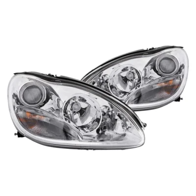 Fits MBZ S CLASS W220 S430/S450/S500/S550/S600/S55 AMG 00-05 PROJECTOR HEADLIGHTS CHROME